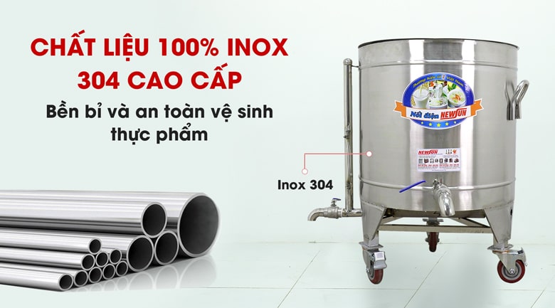 100% chất liệu inox 304 cao cấp