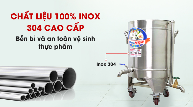 100% chất liệu inox 304 cao cấp