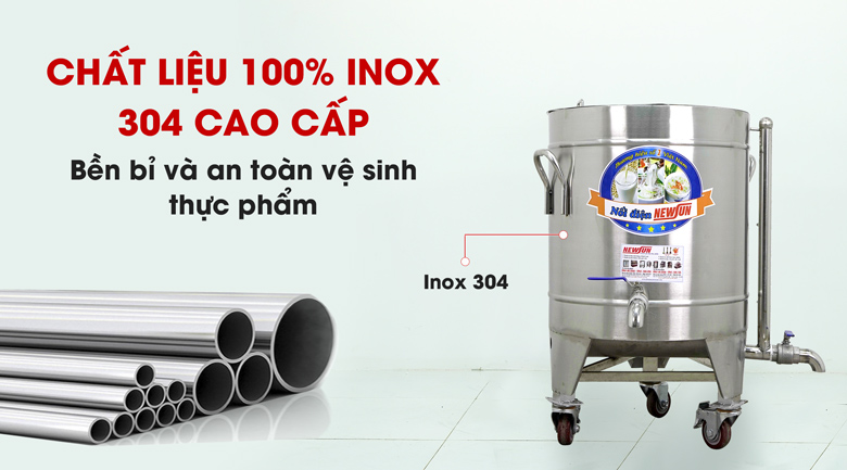 100% chất liệu inox 304 cao cấp 100% chất liệu inox 304 cao cấp