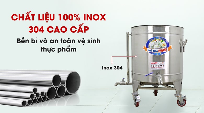 100% chất liệu inox 304 cao cấp