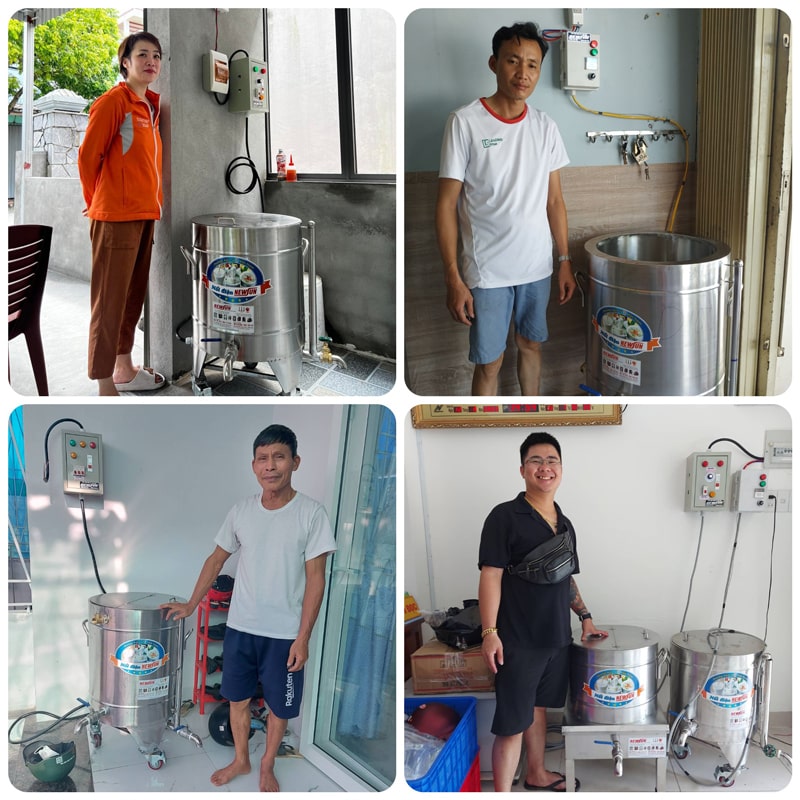 Khách hàng sử dụng nồi nấu cháo NEWSUN Khách hàng sử dụng nồi nấu cháo NEWSUN