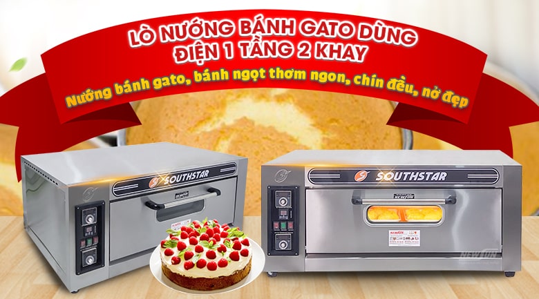 Lò nướng bánh ngọt dùng điện 1 tầng 2 khay Southstar YXD-20C Lò nướng bánh ngọt dùng điện 1 tầng 2 khay Southstar YXD-20C