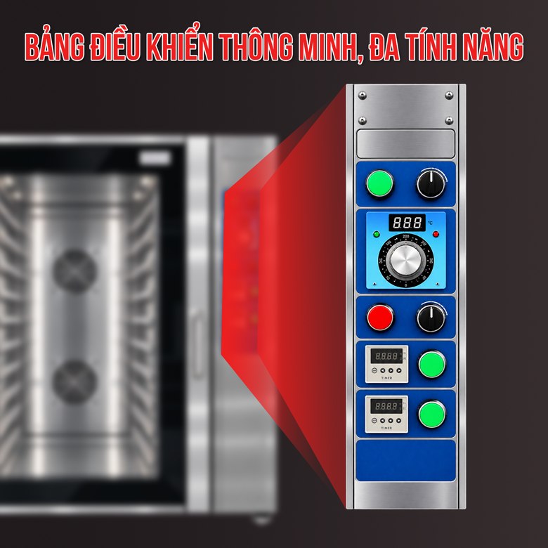 Nướng bánh tự động với bảng điều khiển thông minh