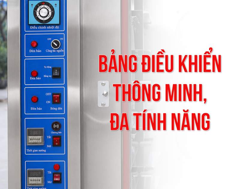 Nướng bánh tự động với bảng điều khiển thông minh