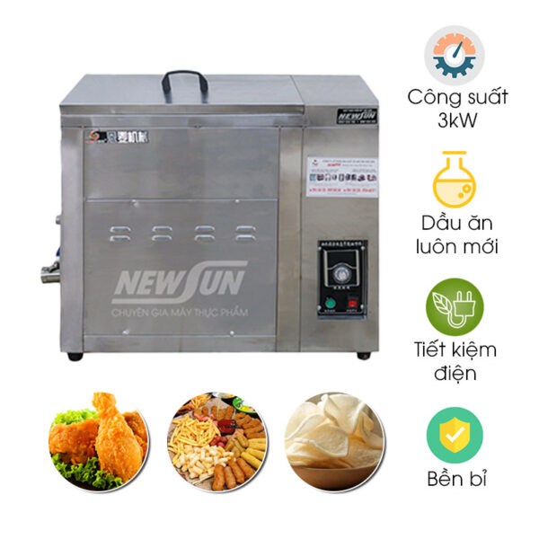 Bếp chiên tách dầu 20L dùng điện