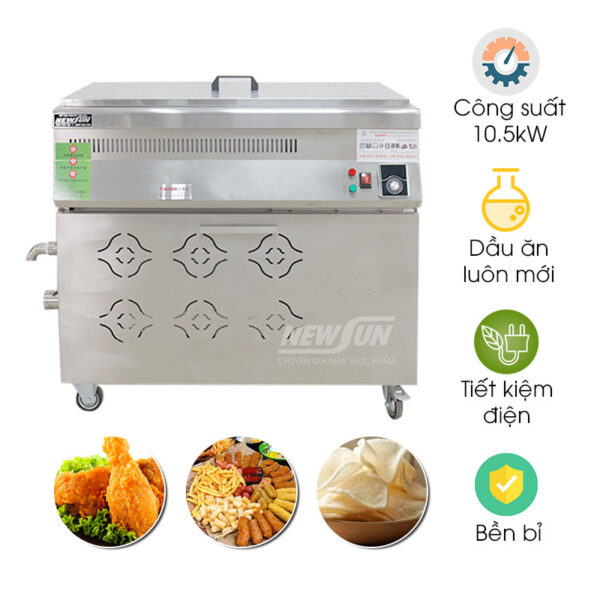 Bếp chiên tách dầu 50L dùng điện