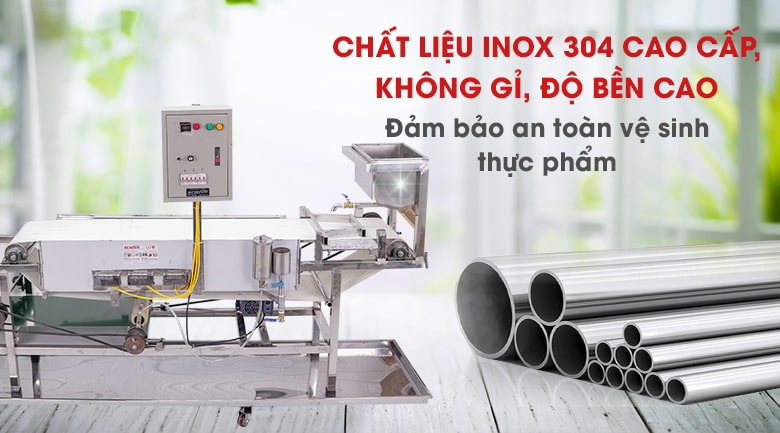 Bền bỉ nhờ chất liệu inox 304 Bền bỉ nhờ chất liệu inox 304