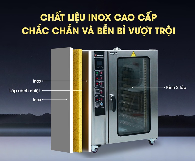Chất liệu cao cấp, bền bỉ và cách nhiệt tốt