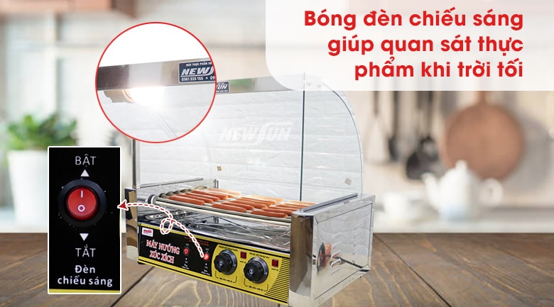 Trang bị đèn chiếu sáng với công tắc hoạt động riêng