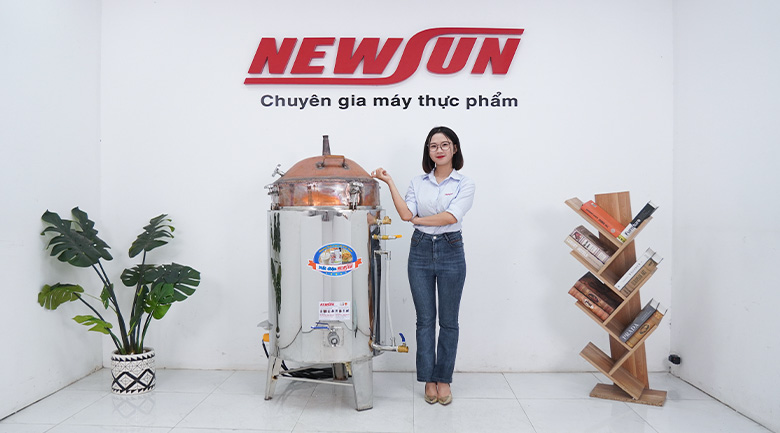 Nồi nấu rượu lõi đồng 50kg/mẻ Nồi nấu rượu lõi đồng 50kg/mẻ