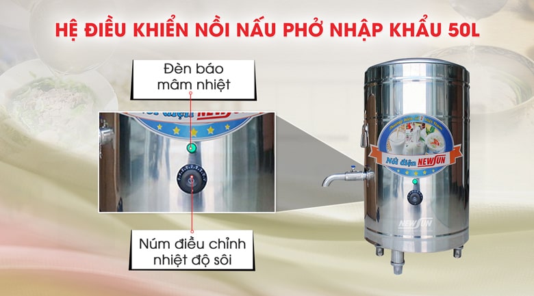 hệ điều khiển nồi 50 lít