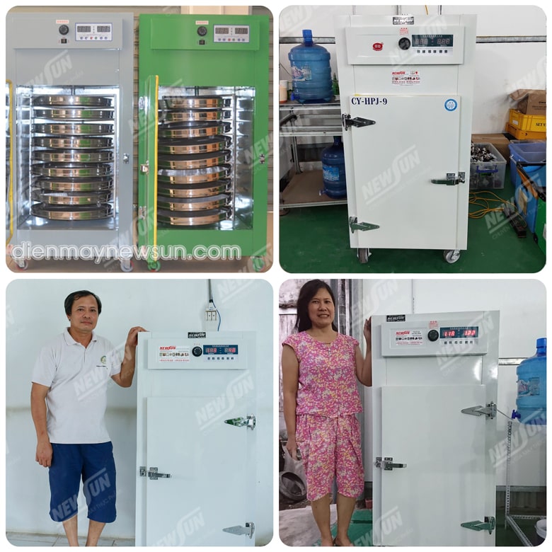 Khách hàng sử dụng tủ sấy lạp xưởng dùng điện thương hiệu Khách hàng sử dụng tủ sấy lạp xưởng dùng điện thương hiệu