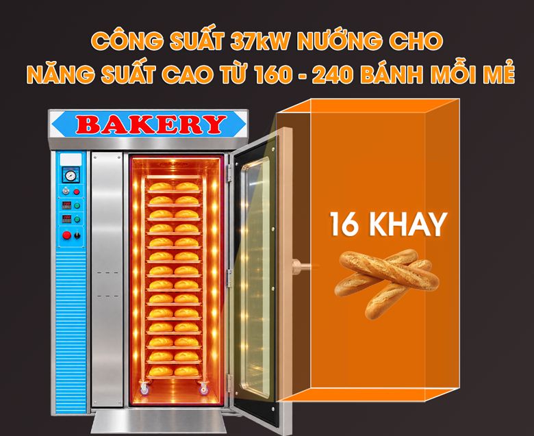 Nướng bánh nhanh chóng nhờ thanh điện trở công suất cao
