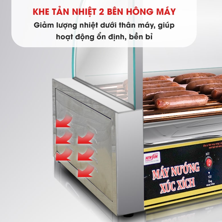 Khe tản nhiệt bên hông máy Khe tản nhiệt bên hông máy