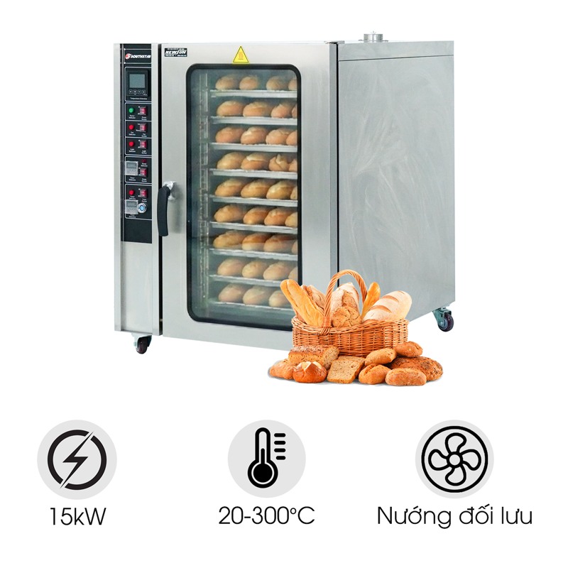 Lò nướng bánh mì đối lưu Southstar 10 khay