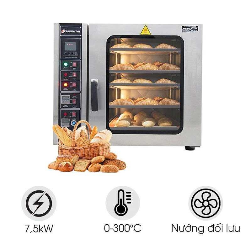 Lò nướng bánh mì đối lưu 5 khay Southstar