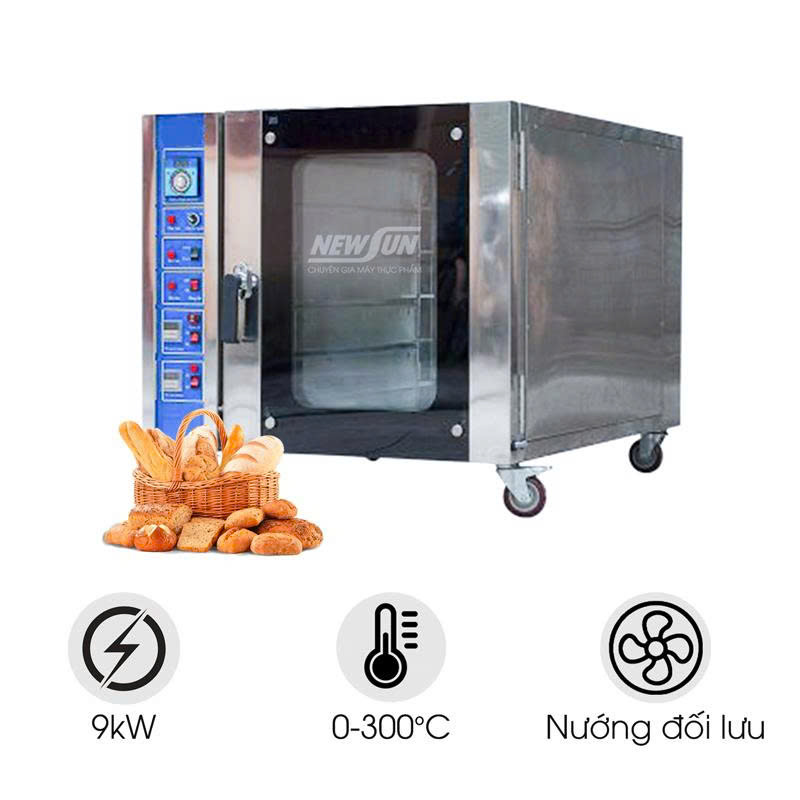 Lò nướng bánh mì đối lưu 5 khay Việt Nam