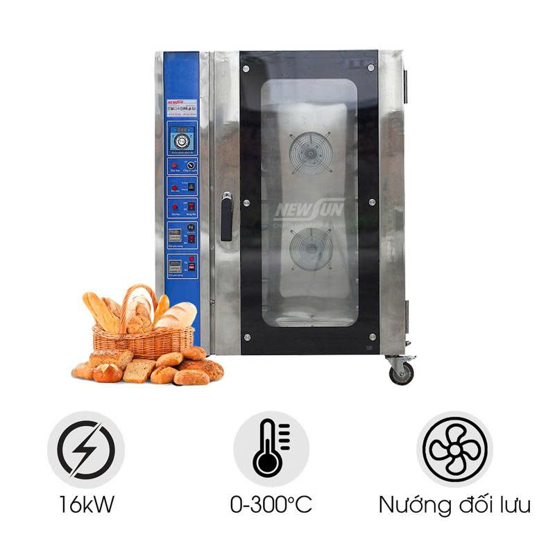 Lò nướng bánh mì đối lưu 8 khay Việt Nam