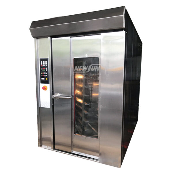 Lò nướng bánh mì công nghiệp 12 khay xoay