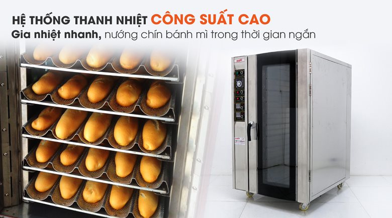 Hệ thống thanh nhiệt công suất cao, nướng bánh chín nhanh chóng Hệ thống thanh nhiệt công suất cao, nướng bánh chín nhanh chóng