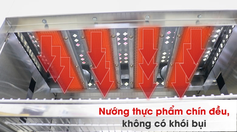 Nướng thực phẩm không khói, đảm bảo vệ sinh Nướng thực phẩm không khói, đảm bảo vệ sinh