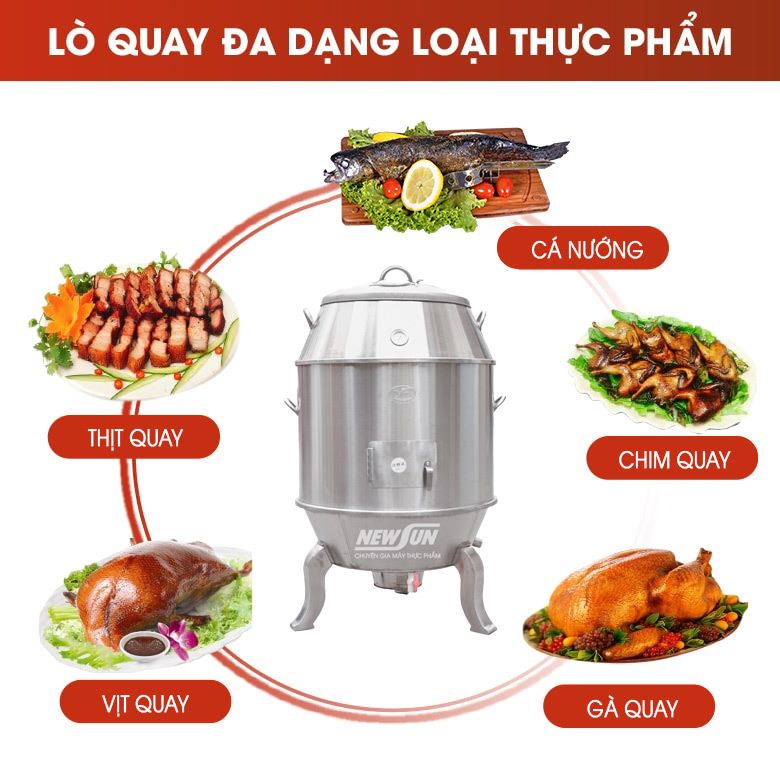 Quay nướng đa dạng các loại thực phẩm Quay nướng đa dạng các loại thực phẩm
