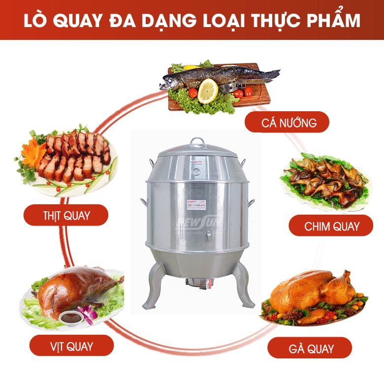 Quay nướng đa dạng các loại thực phẩm Quay nướng đa dạng các loại thực phẩm