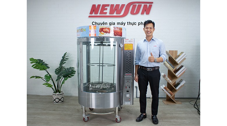 lò quay gà vịt 850 2 cánh (dạng xoay) lò quay gà vịt 850 2 cánh (dạng xoay)