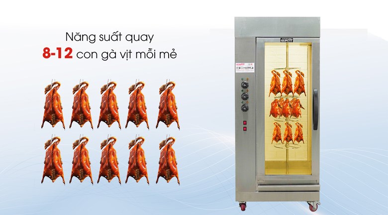 Quay nướng cùng lúc số lượng lớn gà vịt Quay nướng cùng lúc số lượng lớn gà vịt