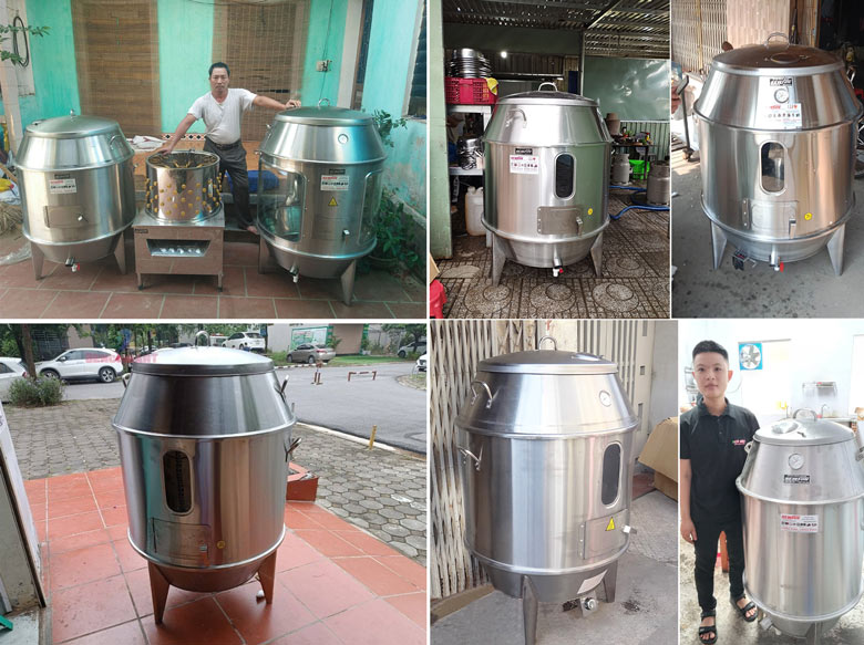 Khách hàng sử dụng lò quay vịt inox có kính NEWSUN  Khách hàng sử dụng lò quay vịt inox có kính NEWSUN