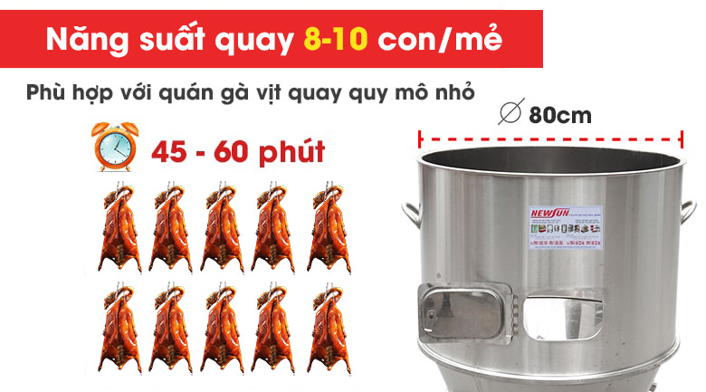 Quay gà vịt năng suất cao Quay gà vịt năng suất cao