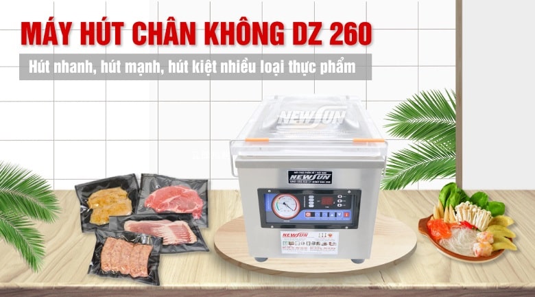 Máy hút chân không 1 buồng DZ 260 - Điện máy thực phẩm NEWSUN