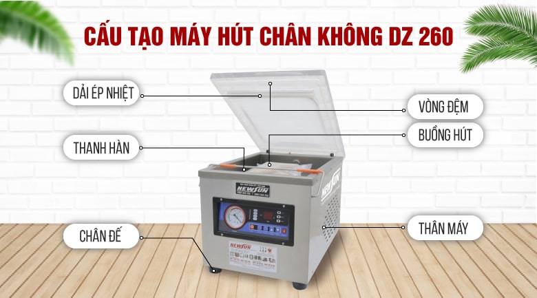 Cấu tạo máy hút chân không DZ260