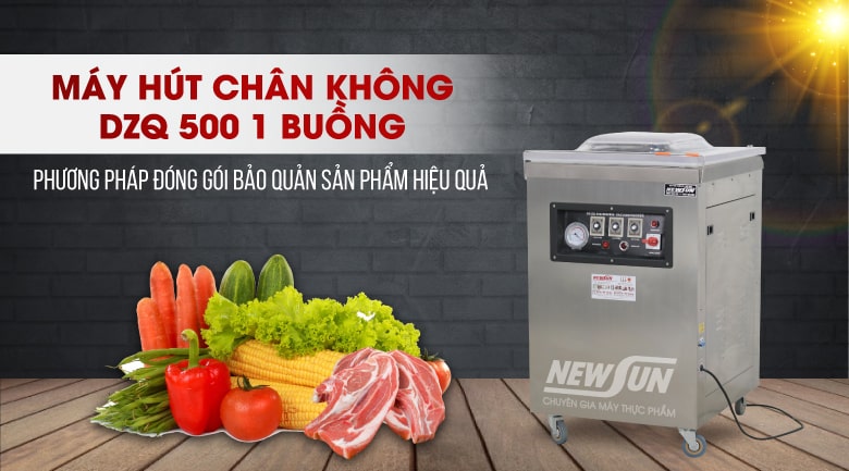 Máy hút chân không 1 buồng DZQ 500 - Điện máy thực phẩm NEWSUN