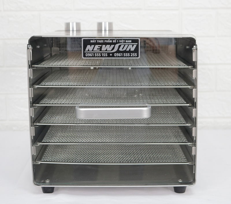 Khoảng cách khay sấy đều nhau