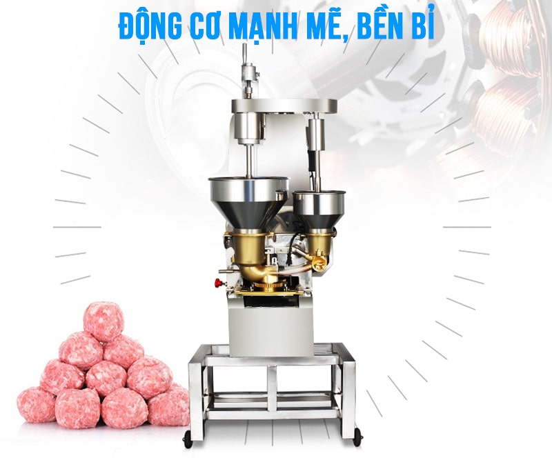Máy tạo viên thịt có nhân 2 chức năng trong 1