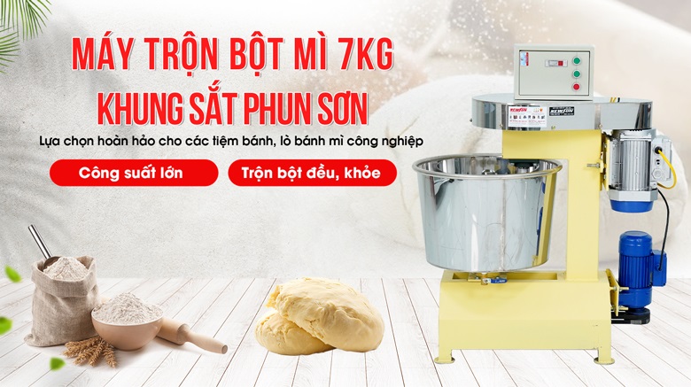Máy trộn bột khung sắt phun sơn 7kg NEWSUN Máy trộn bột khung sắt phun sơn 7kg NEWSUN