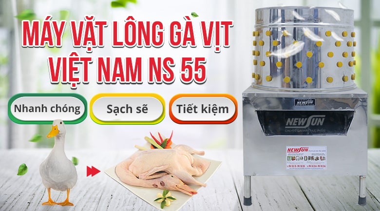 Máy vặt lông gà vịt Việt Nam NS55