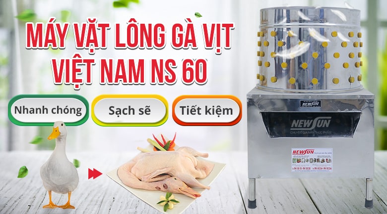 Máy vặt lông gà vịt Việt Nam NS6