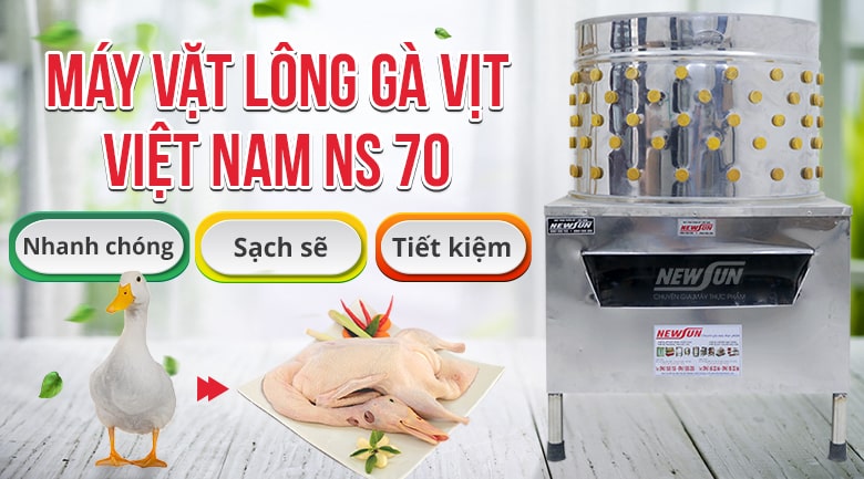 Máy vặt lông gà vịt Việt Nam NS70