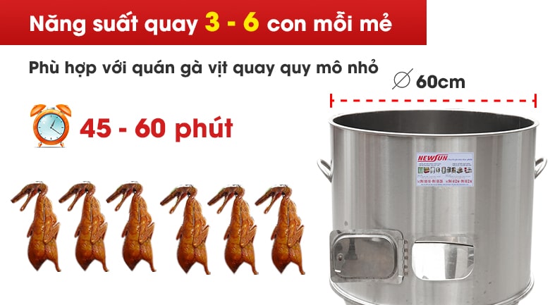 Năng suất 3-6 con/mẻ