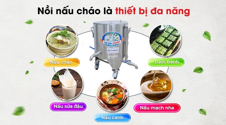 Sử dụng nồi nấu cháo để đun nấu đa năng nhiều loại món ăn