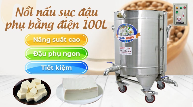 Nồi nấu đậu bằng điện 100L