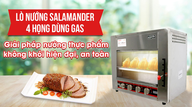 Lò nướng salamander 4 họng gas Việt Nam Lò nướng salamander 4 họng gas Việt Nam