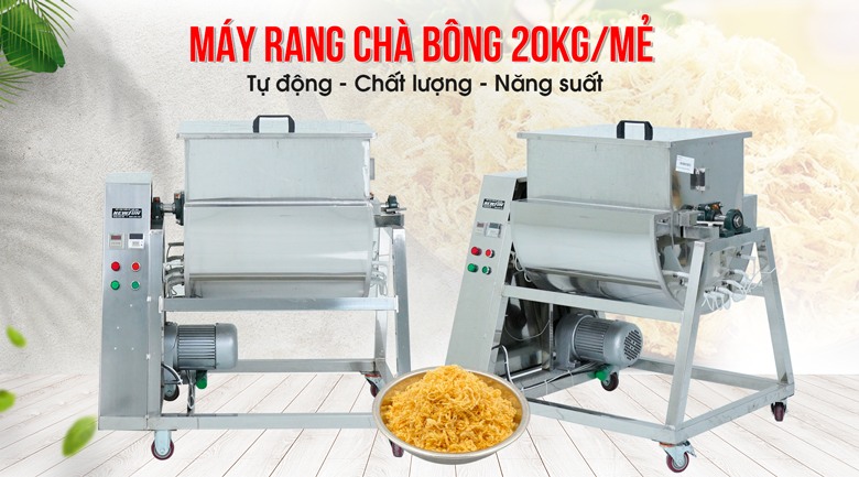Hình ảnh thiết bị máy sao ruốc 20kg
