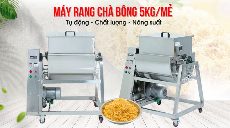 Giới thiệu máy sao ruốc 5kg