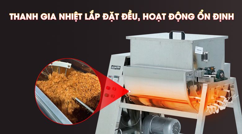 Thanh nhiệt được làm nóng, truyền nhiệt vào lớp thành lồng bên trong cùng