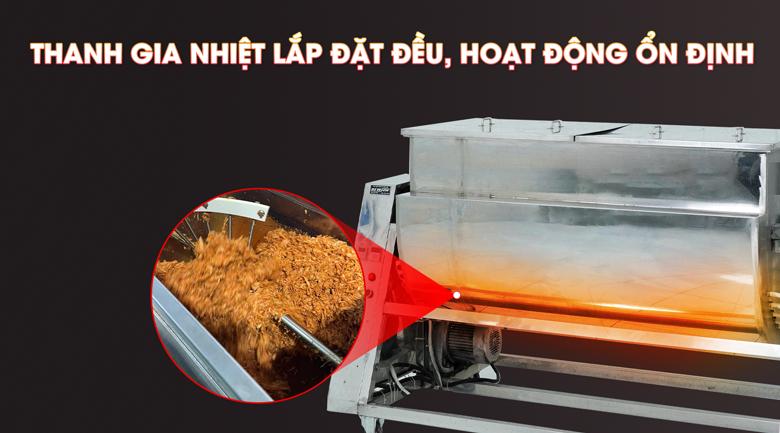 Nguyên lý hoạt động của máy sao ruốc, rang chà bông