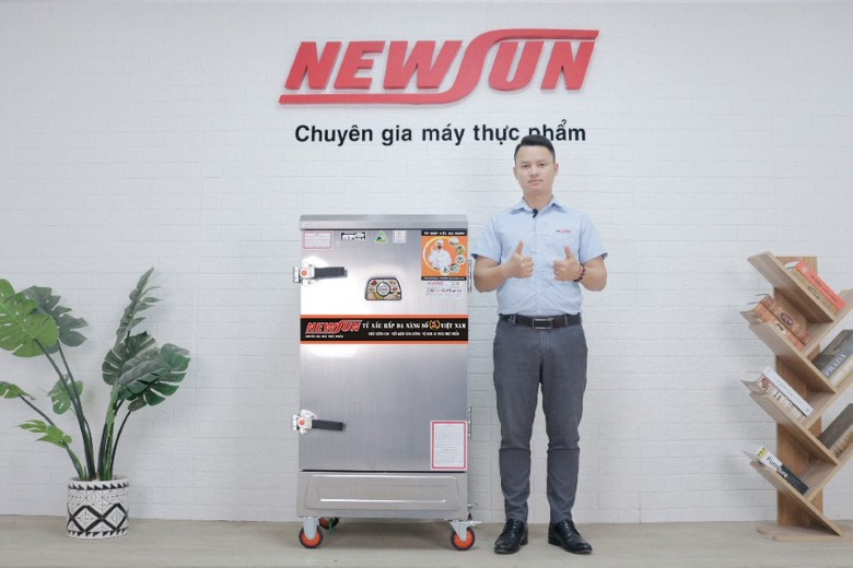 Hình ảnh tủ hấp giò chả 10 khay ngoài thực tế Hình ảnh tủ hấp giò chả 10 khay ngoài thực tế