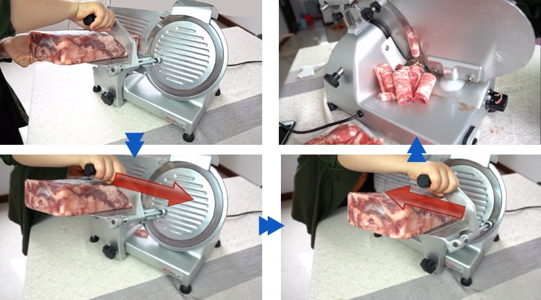 Các bước sử dụng máy thái thịt đông lạnh & thịt chín ES